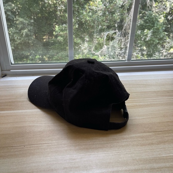 Adidas Strapback Hat - One Size Faded Black Three Stripe Life Logo Adjustable - Picture 2 of 5